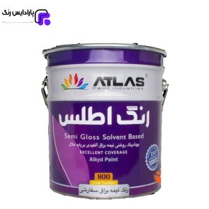 خرید و قیمت رنگ روغنی نیمه براق سفارشی کد 800 اطلس حلب